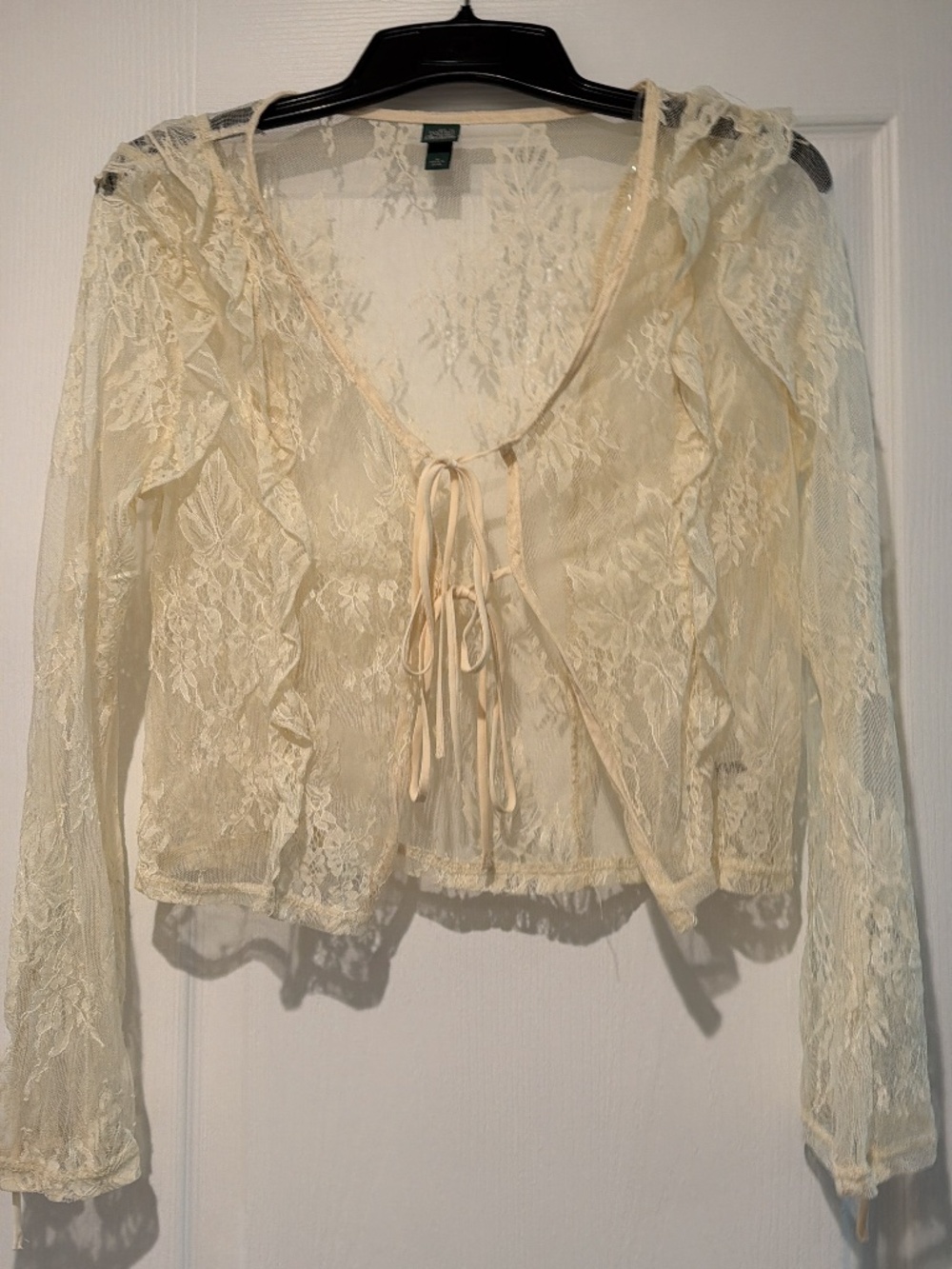 Lace tie top